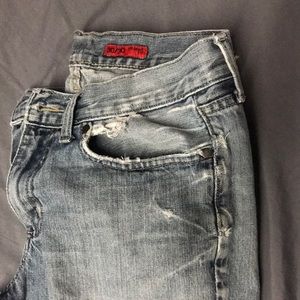 Distressed Denim Jeans